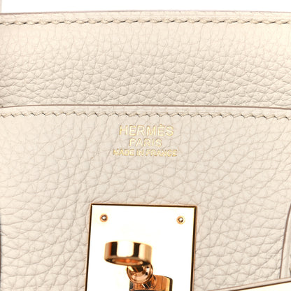 Hermes Taurillon Clemence Birkin 30 Beton 6 of 10