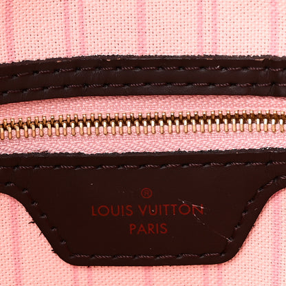 Louis Vuitton Damier Ebene Neo Neverfull MM Rose Ballerine 6 of 10