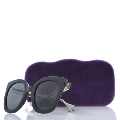 Gucci Acetate Crystal Sunglasses GG0564S Black Grey 7 of 7