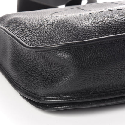 Hermes Taurillon Clemence Evelyne III GM Black 10 of 12