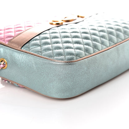 Gucci Laminated Nappa Trapuntata Small Zumi Shoulder Bag Rosa Lago Rame 5 of 10