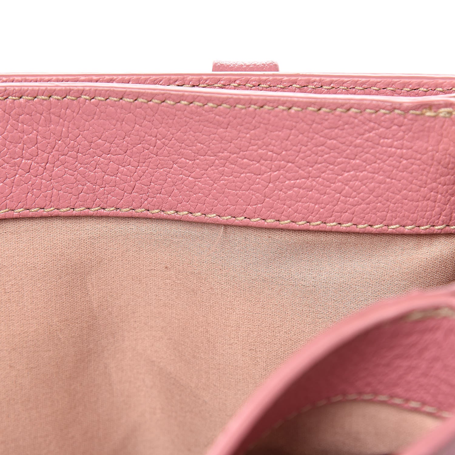 Miu Miu Goatskin Madras Shopping Tote Rosa 8 of 22