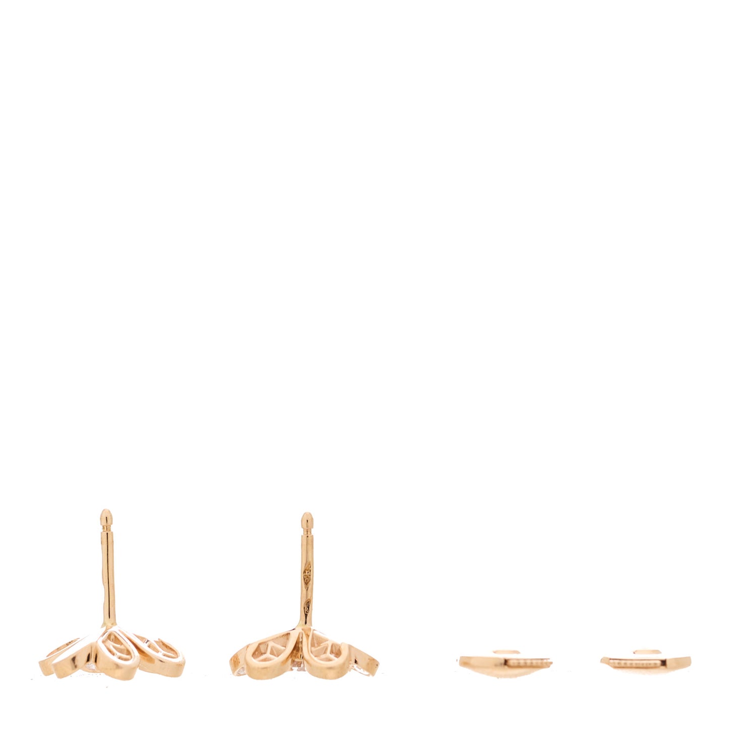 18K Rose Gold Diamond Mini Frivole Pave Earrings