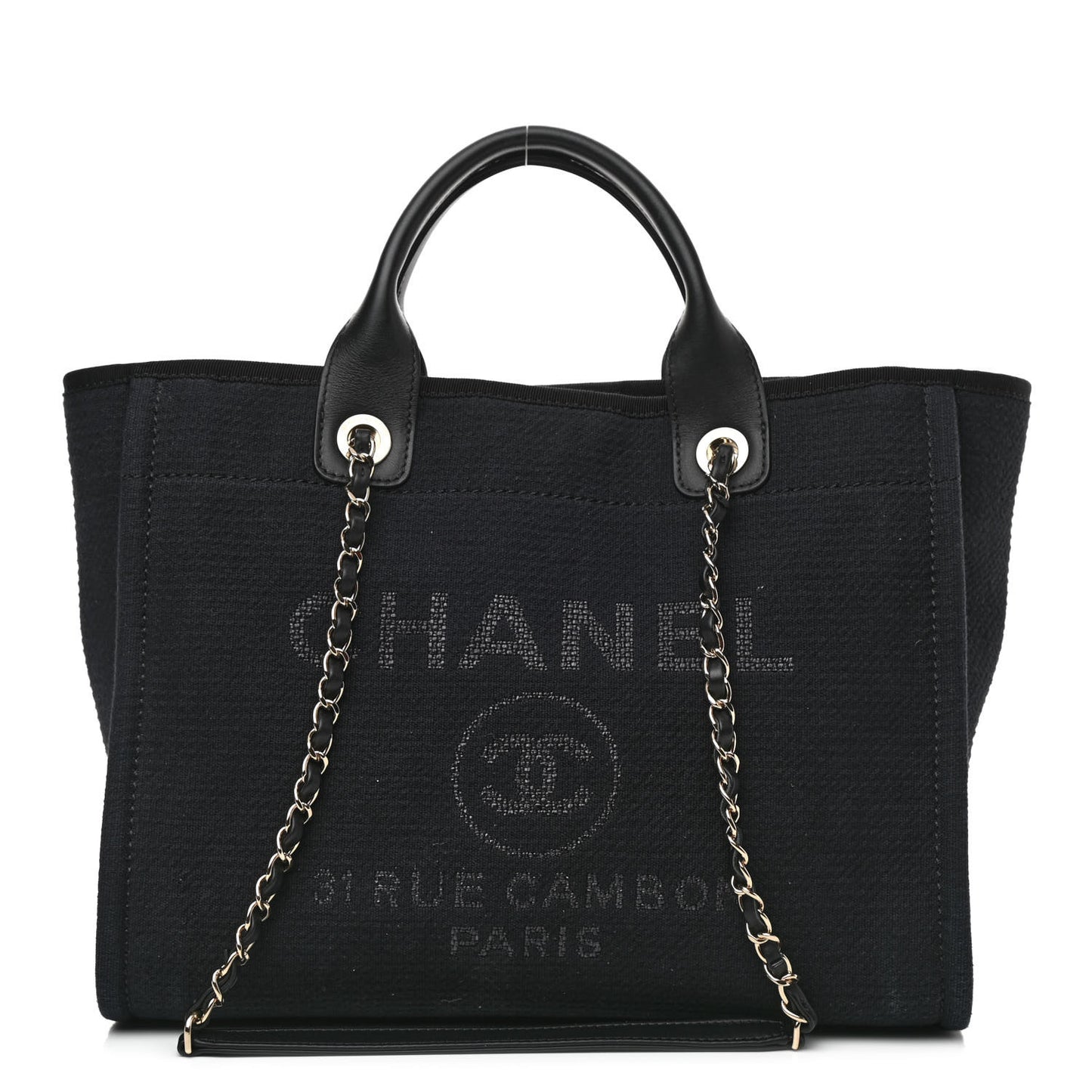 Mixed Fibers Small Deauville Tote Black