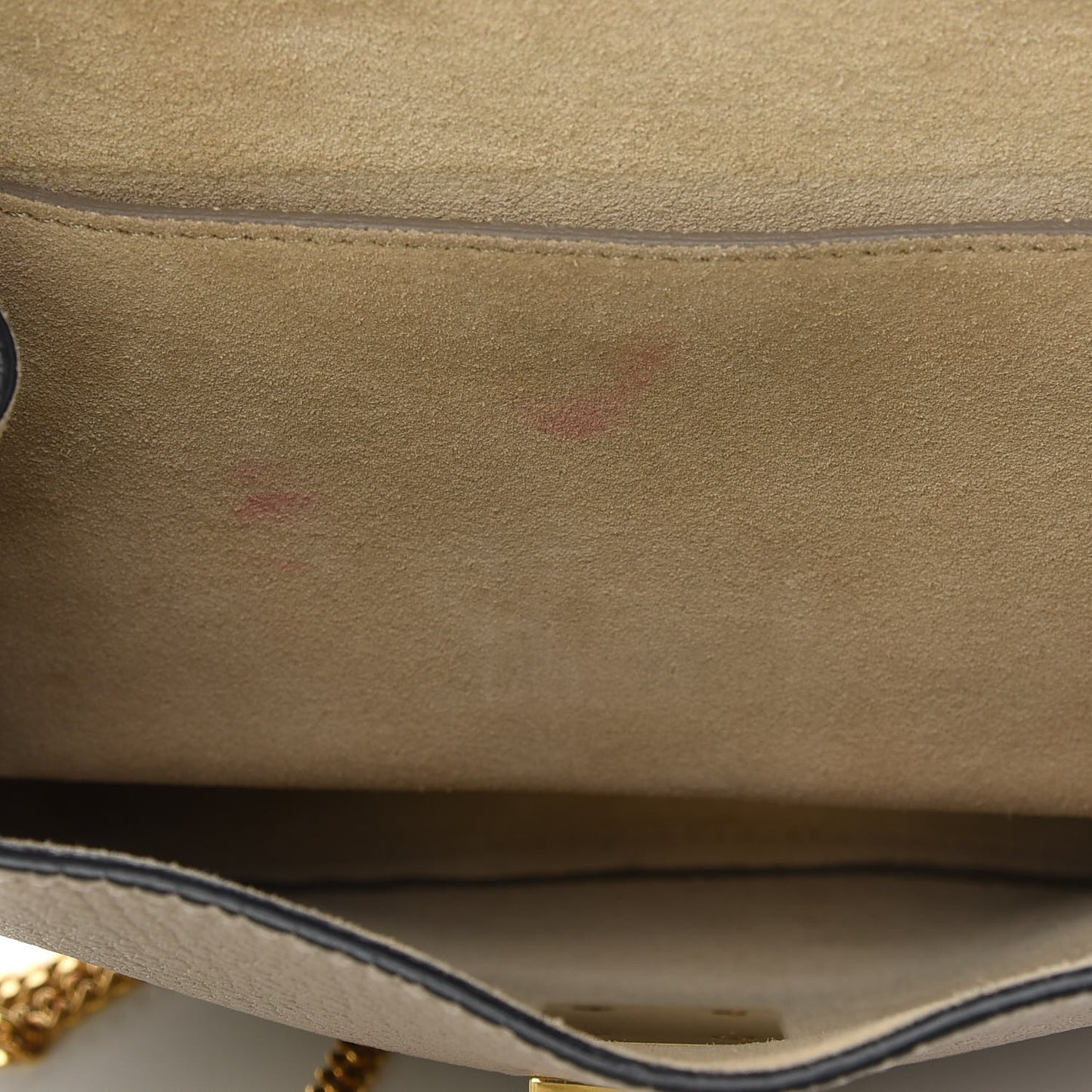 Grained Lambskin Drew Shoulder Bag Motty Grey