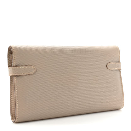 Hermes Grain d'H Kelly Longue Wallet Argile 3 of 23