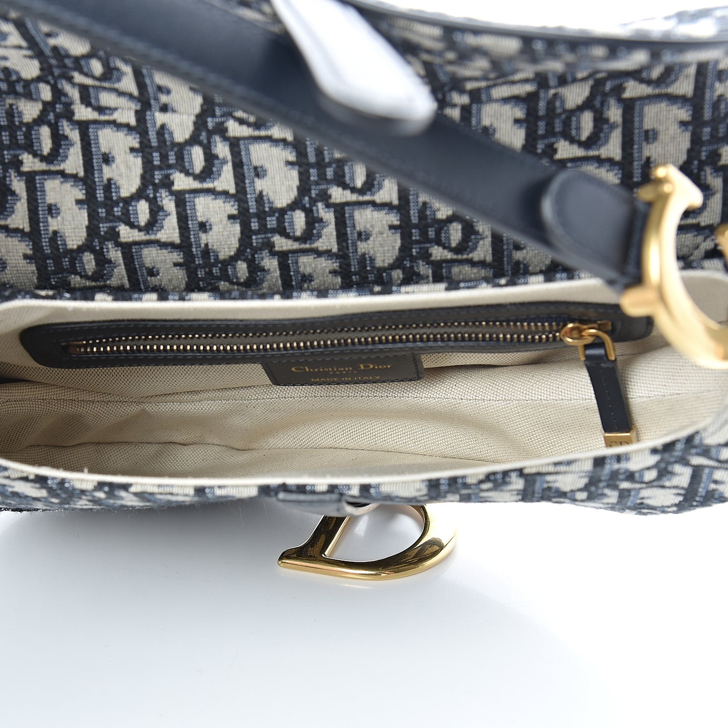 Oblique Saddle Bag Blue