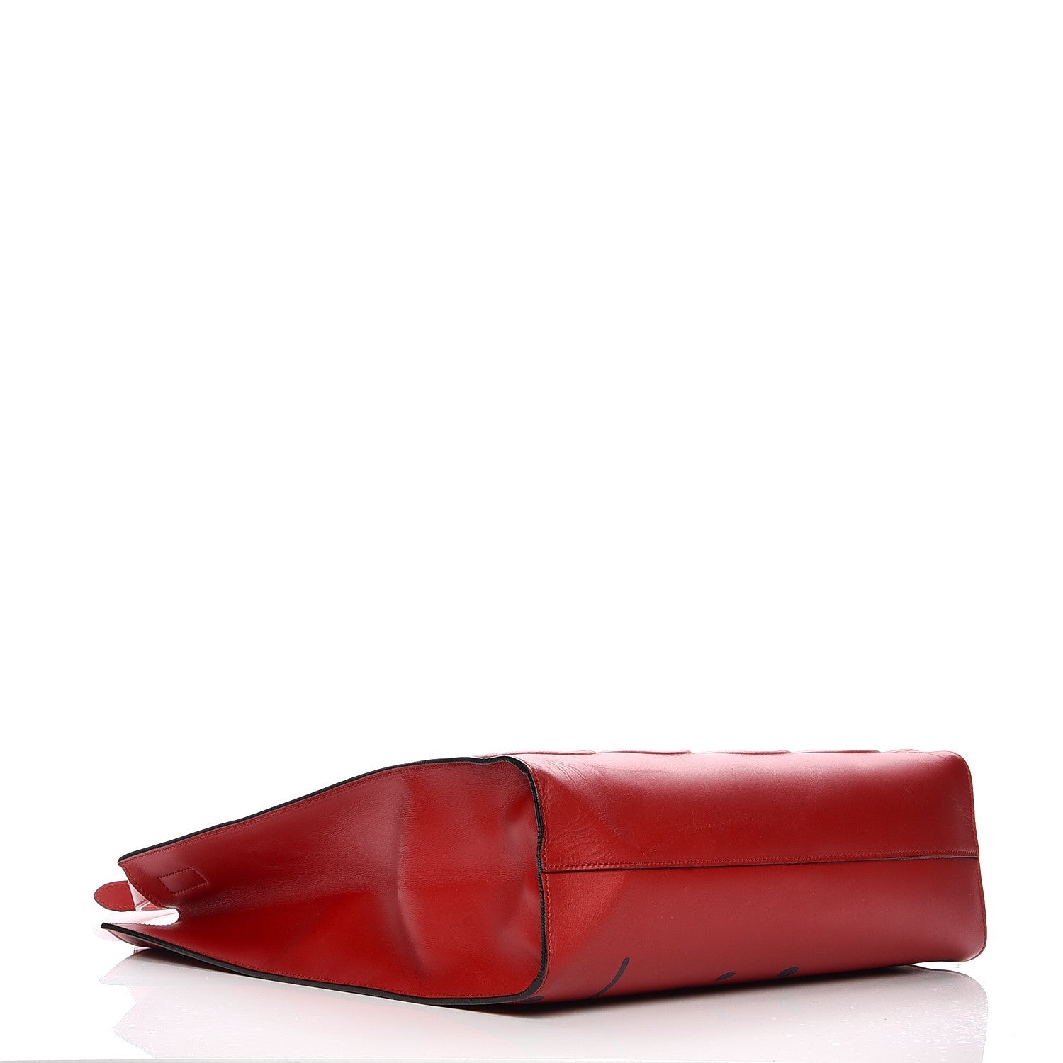 Gucci Calfskin GucciGhost Real Medium XL Tote Hibiscus Red 4 of 11
