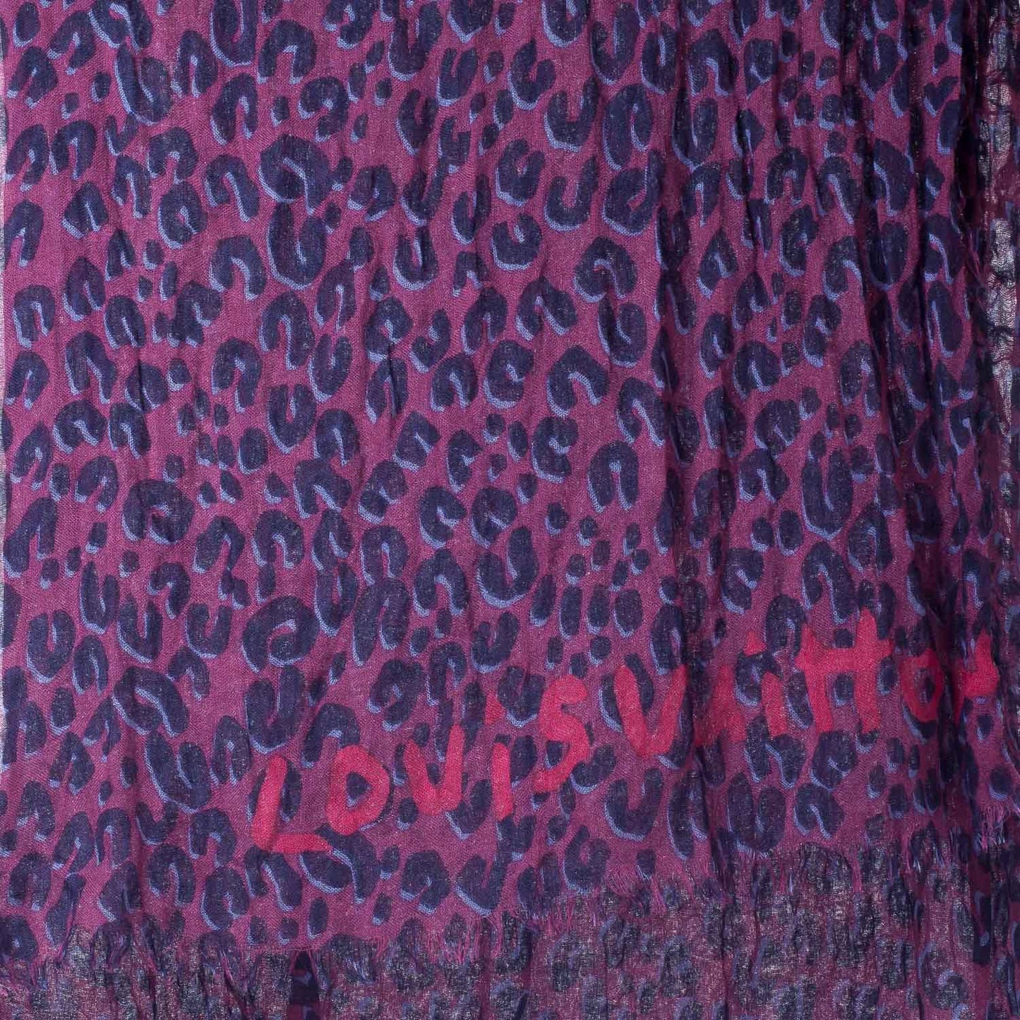 Cashmere Silk Leopard Stole