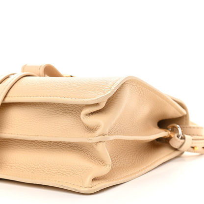 Chloe Shiny Grained Calfskin Medium Aby Day Shoulder Bag Blondie Beige 8 of 8