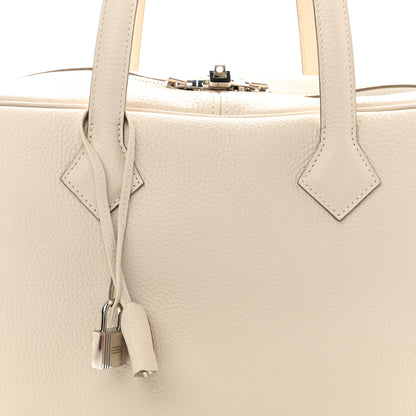 Hermes Taurillon Clemence Victoria II 35 Craie 8 of 10