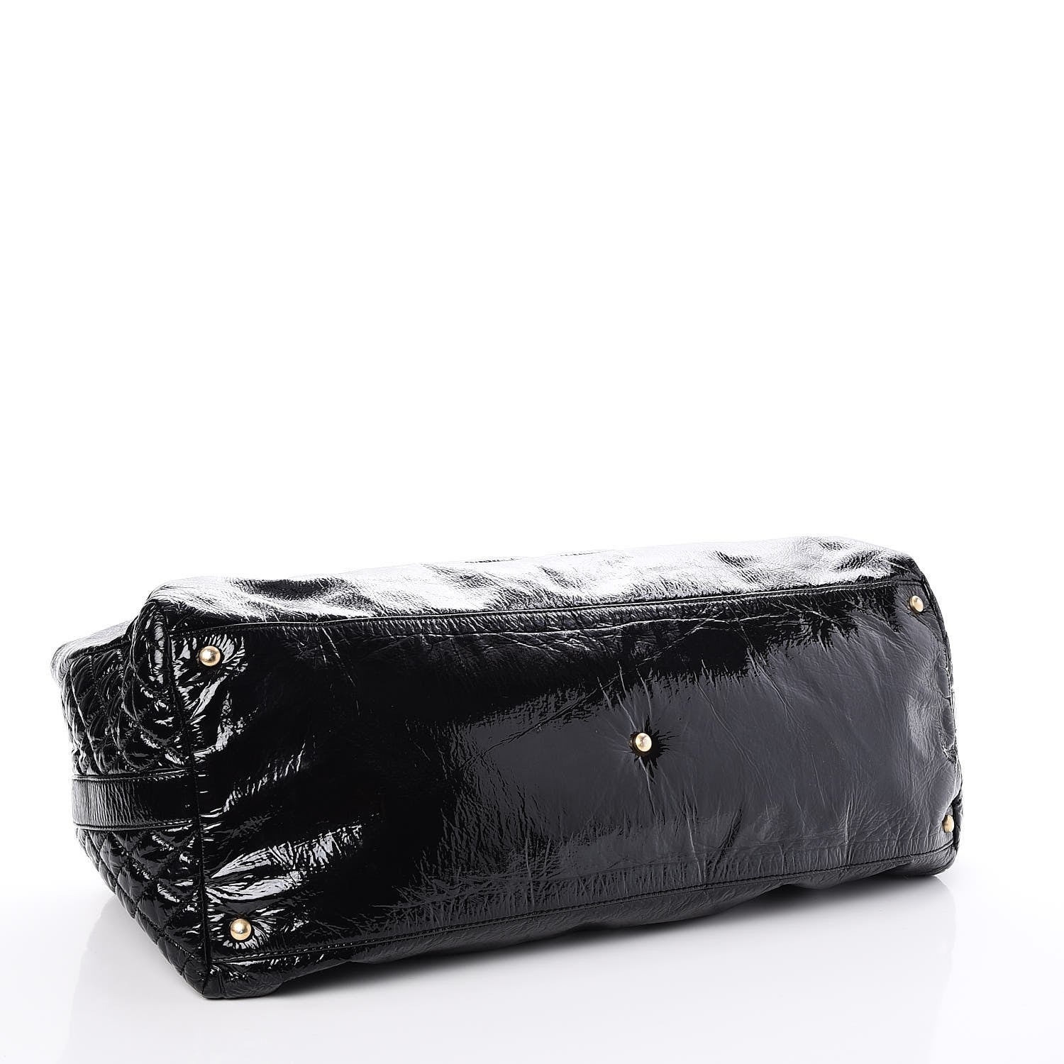 Chanel Vinyl XXL Rock and Chain Bowler Black 4 of 7