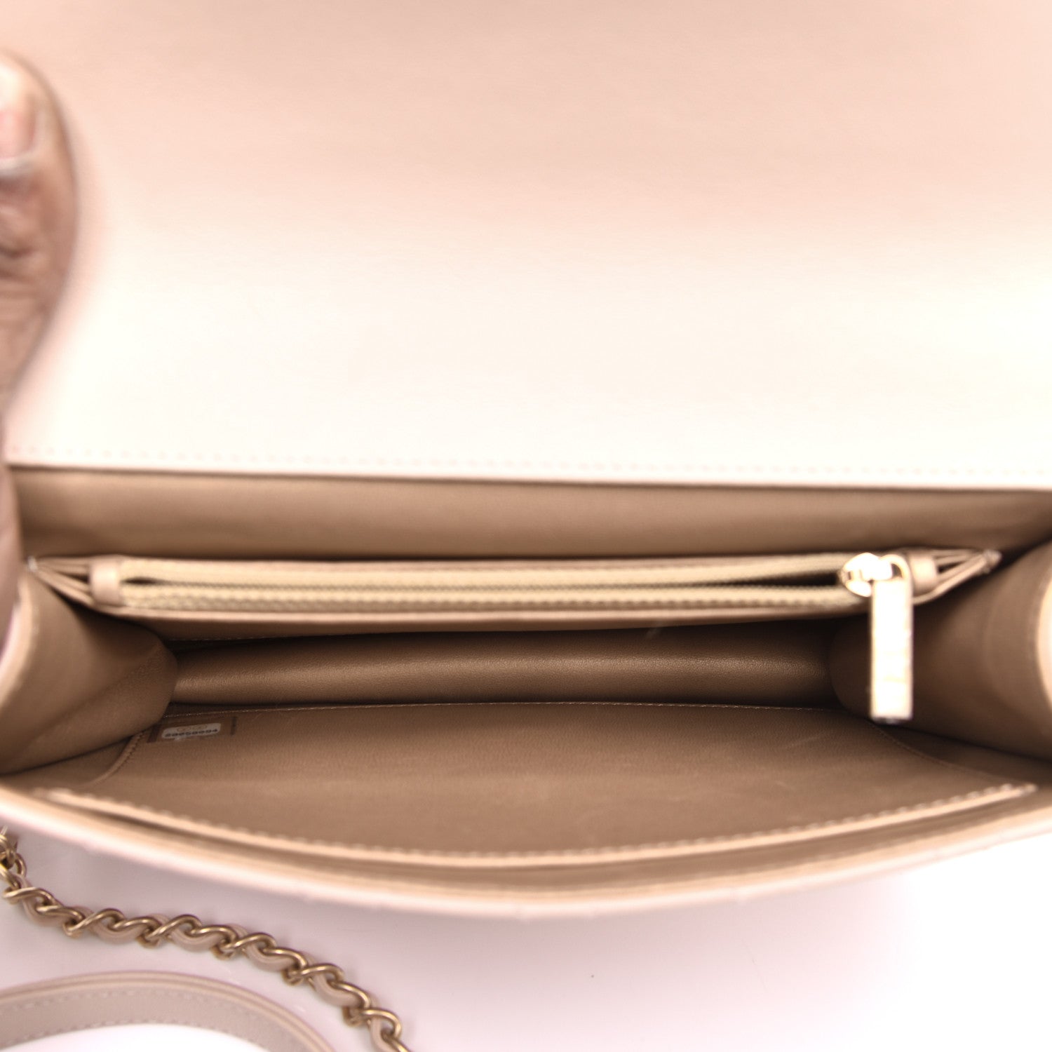 Chanel Lambskin Quilted Small Chic Pearls Flap Beige 5 of 10