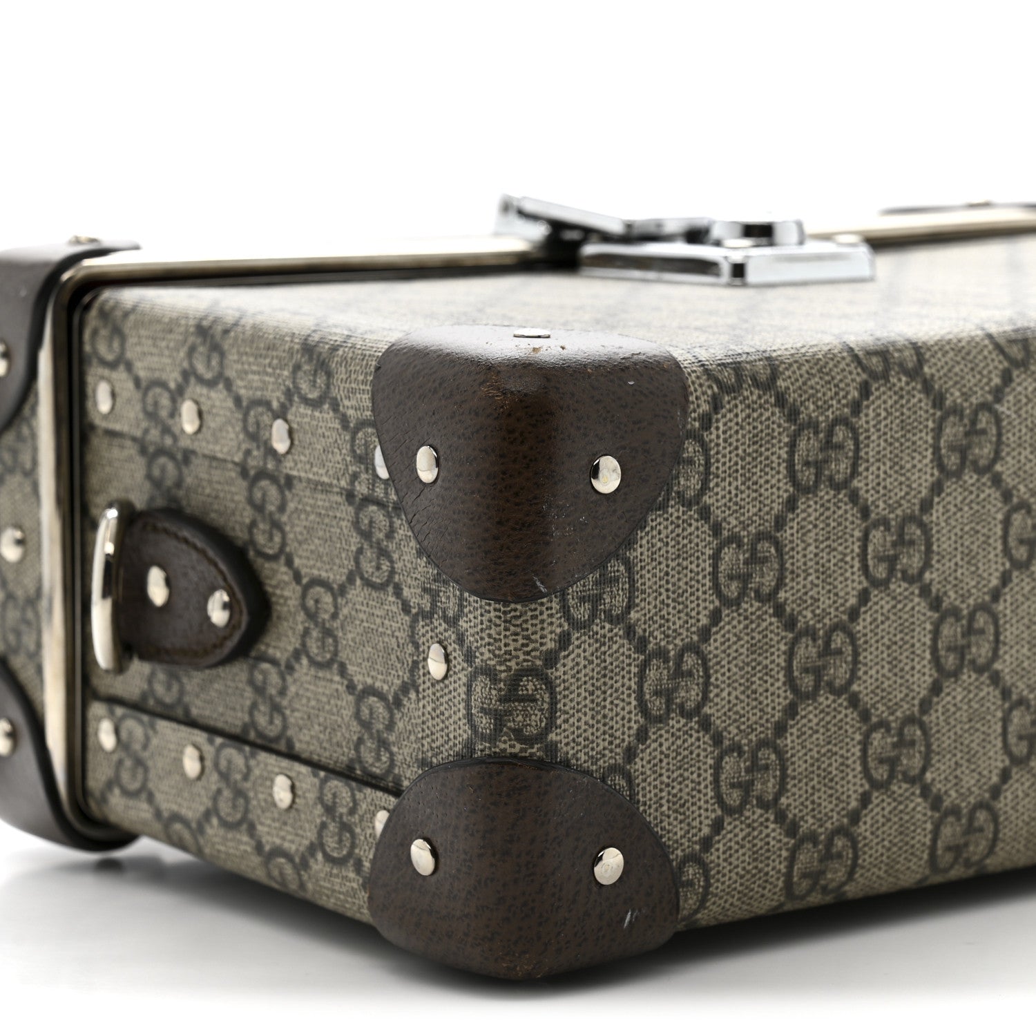 Gucci GG Supreme Monogram Globe-Trotter Beauty Case Brown 9 of 12