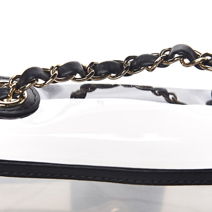 Chanel Lambskin PVC Medium Coco Sand Flap Black 8 of 10