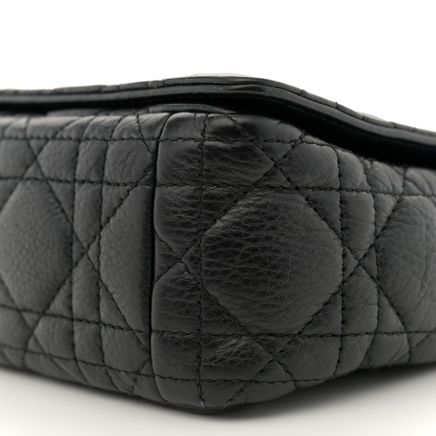 Calfskin Cannage Small Caro Bag Black