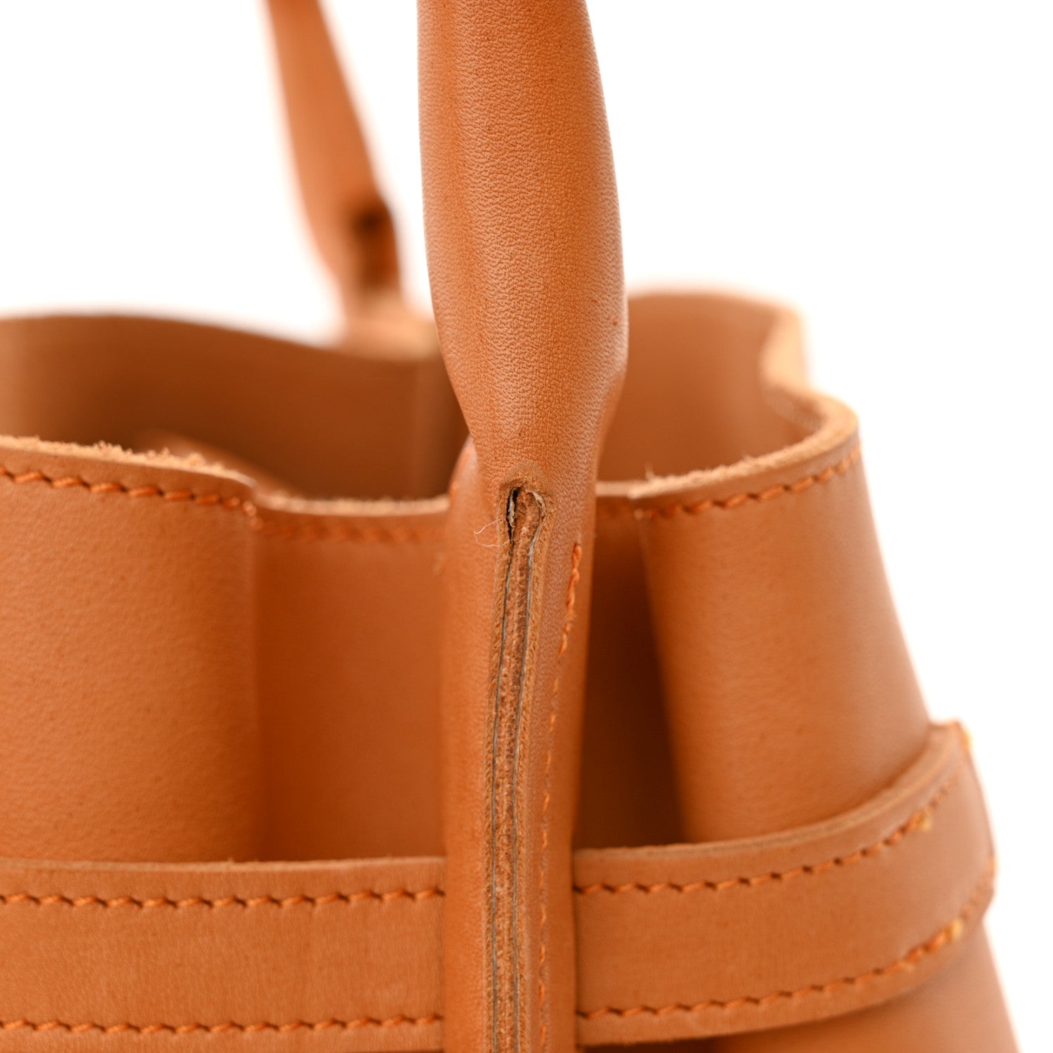 Celine Smooth Calfskin Big Bag Bucket Apricot 14 of 15