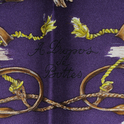 Hermes Silk A Propos de Bottes Pocket Square 4 of 4