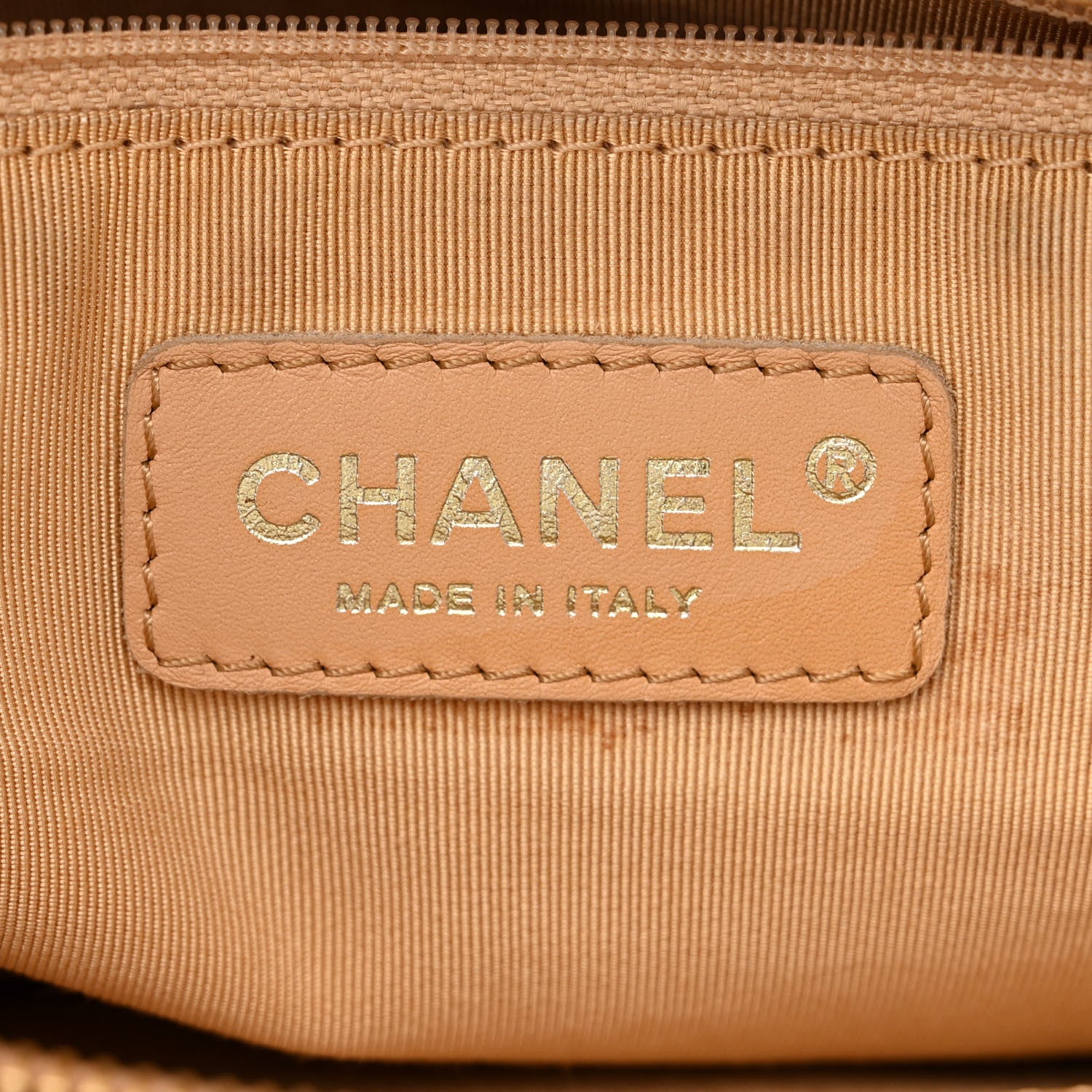 Chanel Caviar Quilted Grand Shopping Tote GST Dark Beige 6 of 13