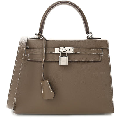 Hermes Epsom Kelly Sellier 25 Etoupe 1 of 10