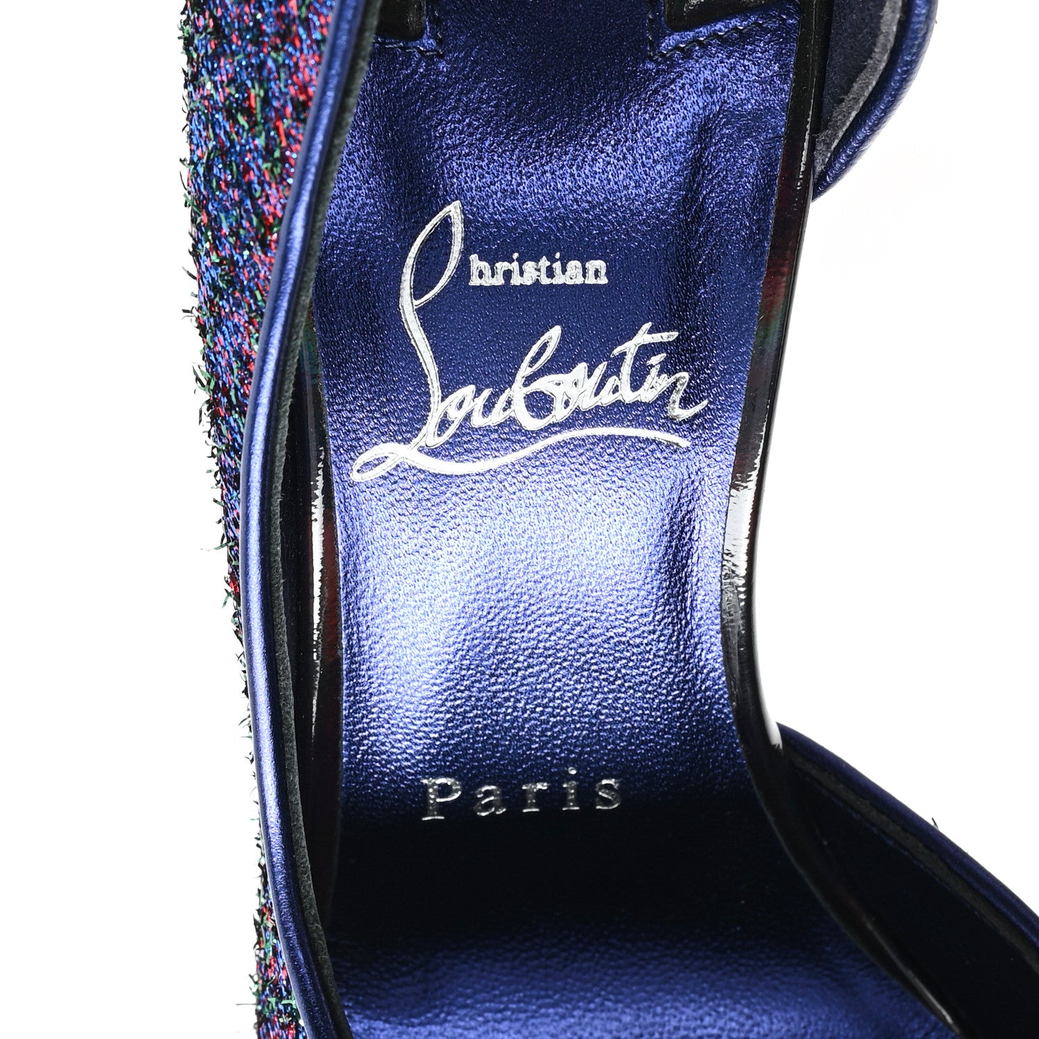 Christian Louboutin Starlight Lurex Iriza 100 Pumps 38 Multicolor By Night 8 of 8