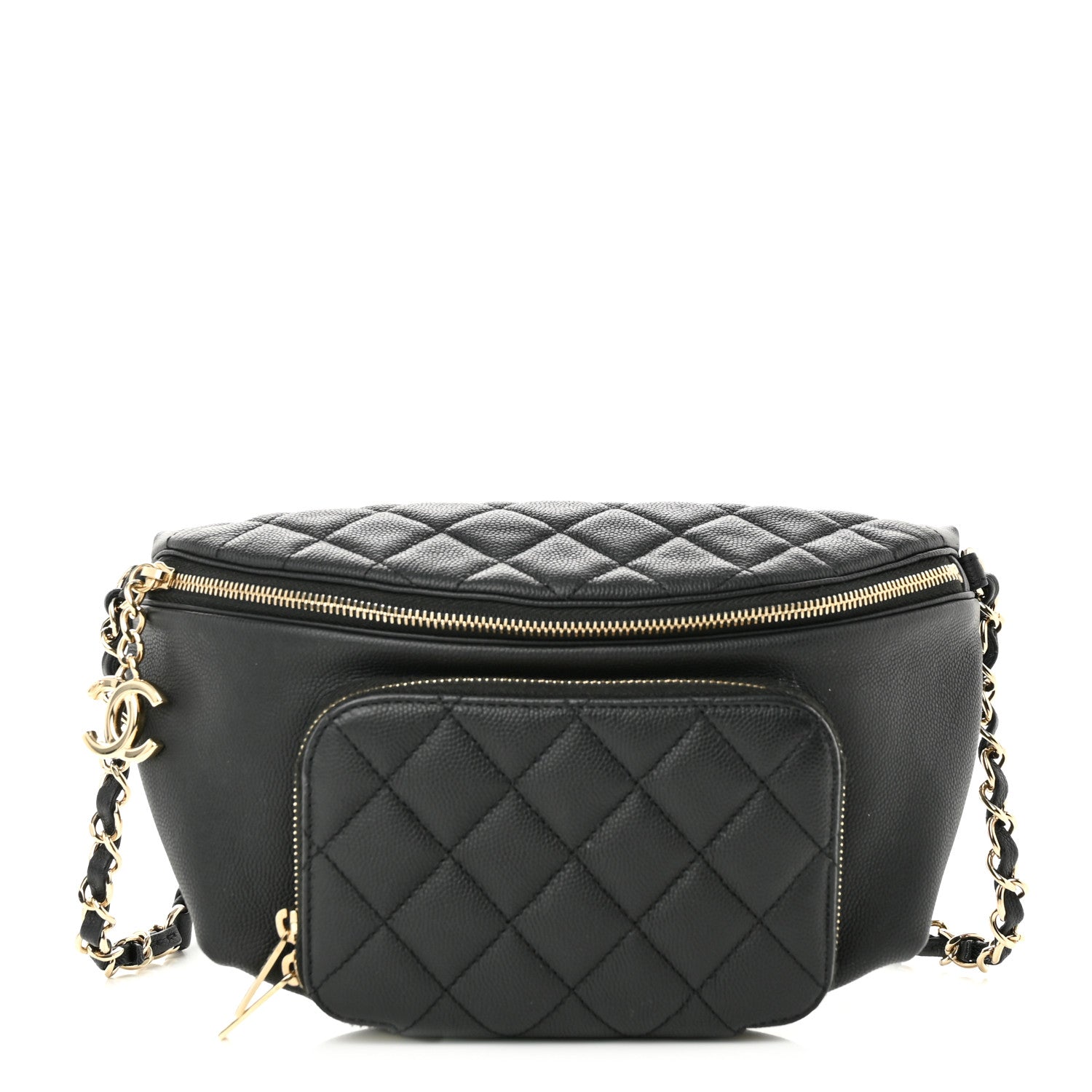 Chanel Caviar Quilted Business Affinity Waist Belt Bag Black 1 of 11
