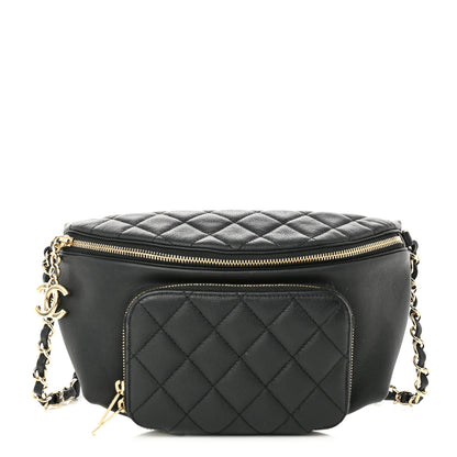 Chanel Caviar Quilted Business Affinity Waist Belt Bag Black 1 of 11