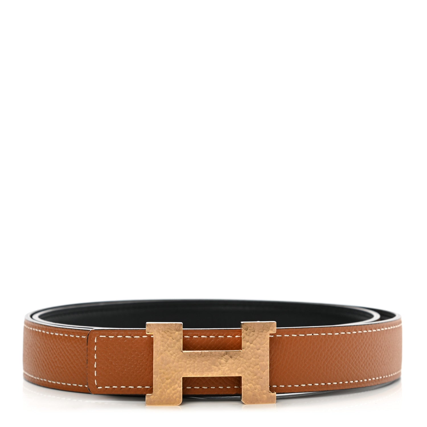 Hermes Swift Epsom 24mm Mini Martelee Constance Belt 80 Black Gold 3 of 8