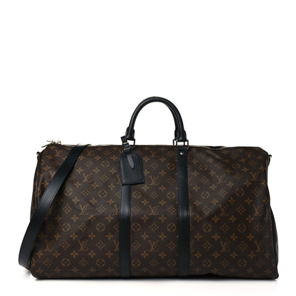 Louis Vuitton Monogram Macassar Keepall Bandouliere 55 1 of 10