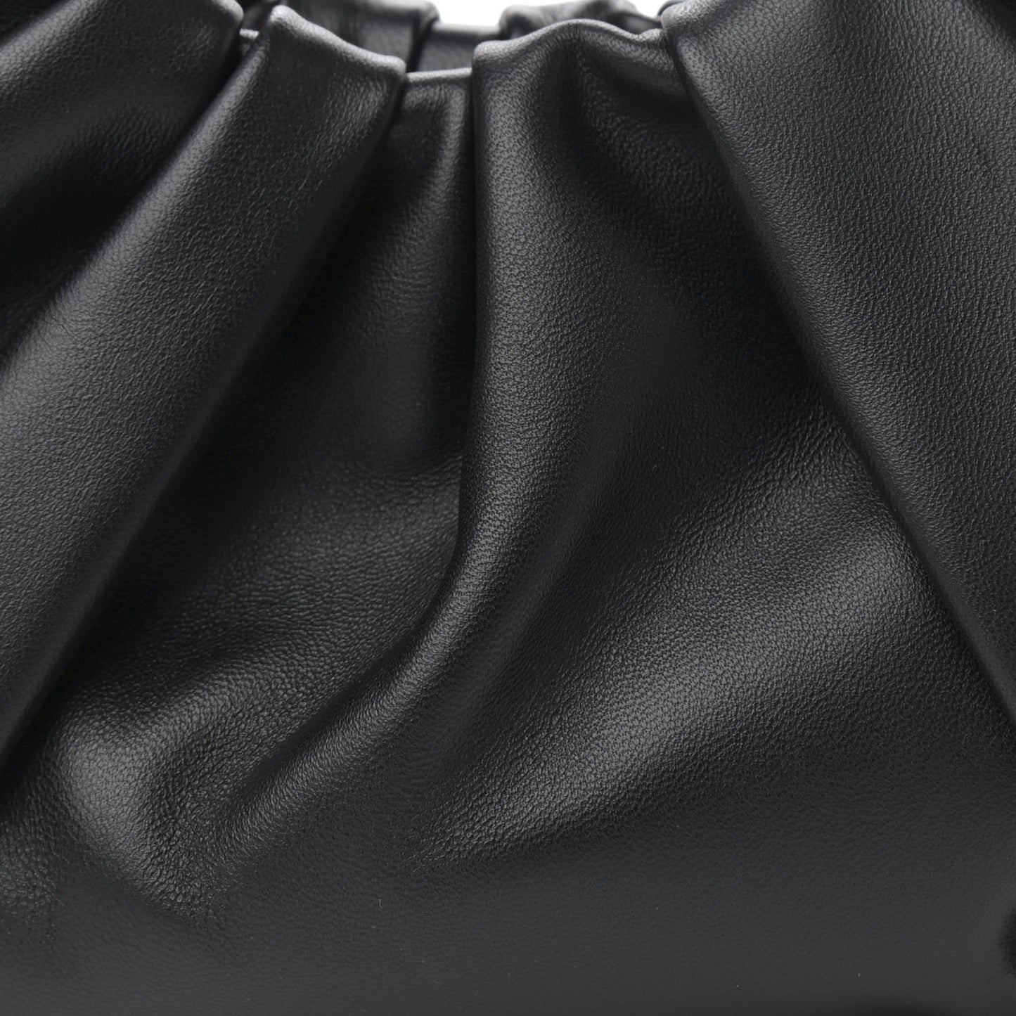 Lambskin Mini Scrunchie Bag Black