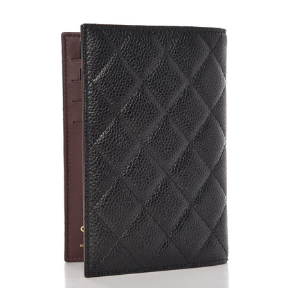 Chanel Caviar Quilted Passport Holder Black 3 of 8