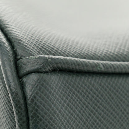 Prada Saffiano Lux Medium Tote Smeraldo 12 of 13