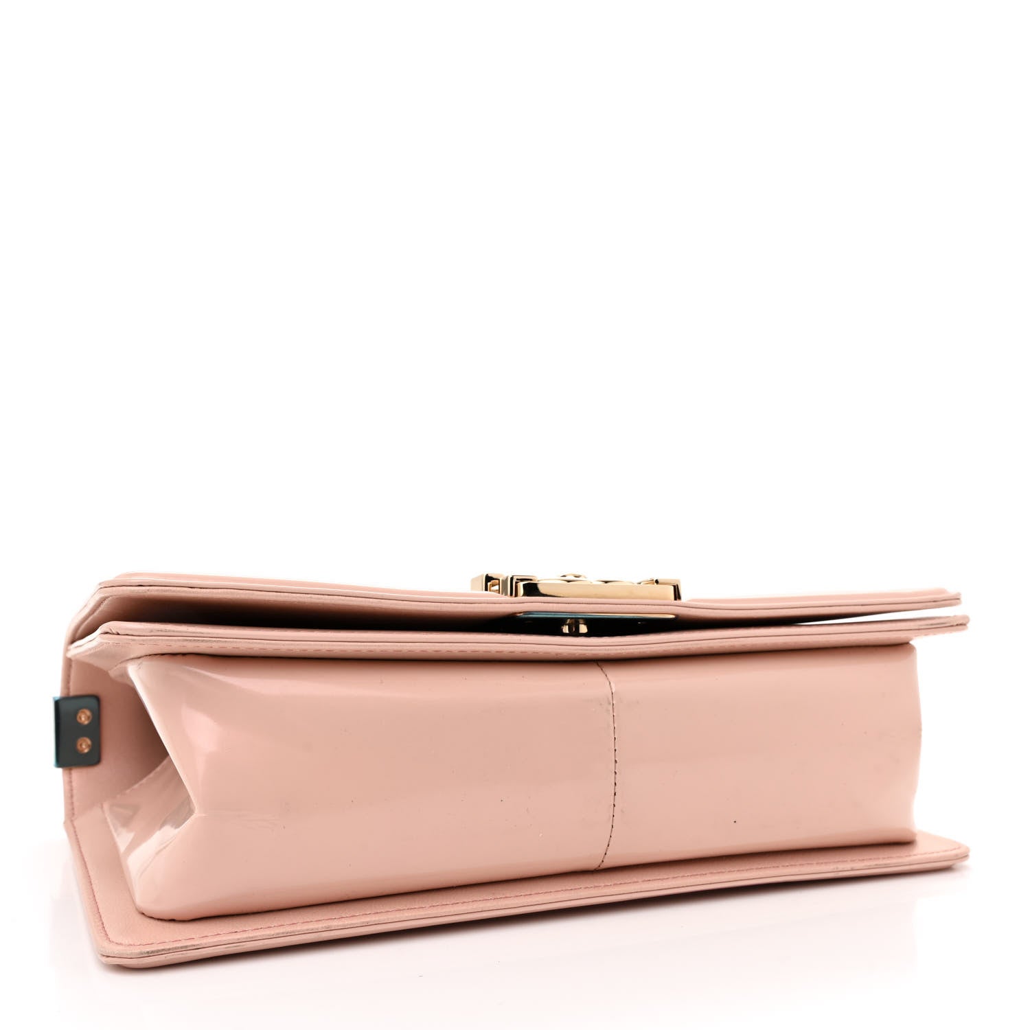 Chanel Patent Calfskin Quilted Medium Boy Flap Light Pink Light Pink 4 of 15