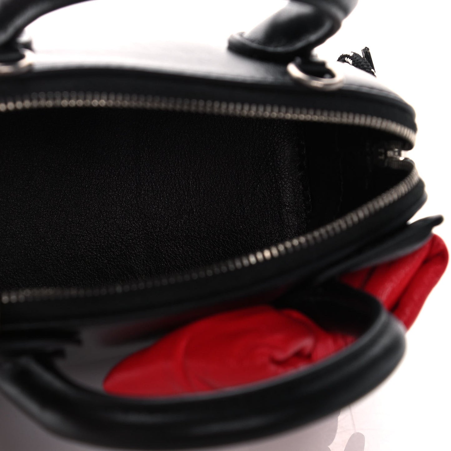 Calfskin Hello Kitty XXS Ville Top Handle Bag Black