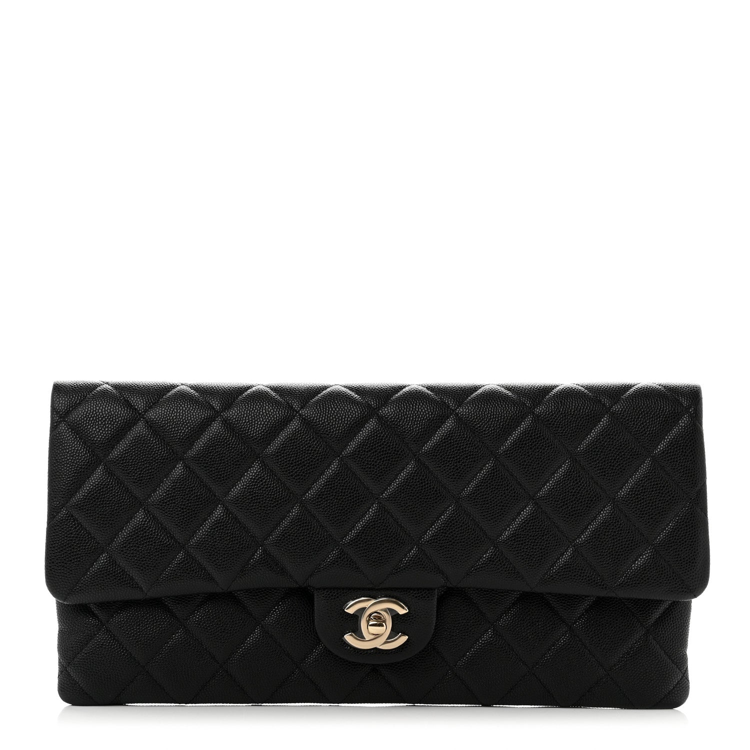Chanel Caviar Quilted Flap Clutch Black 1 of 9
