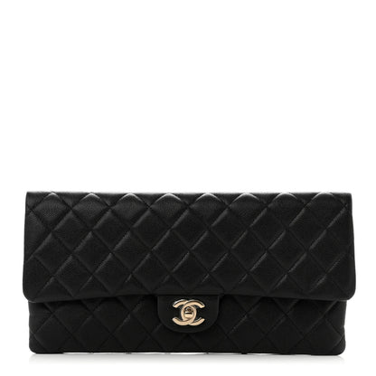 Chanel Caviar Quilted Flap Clutch Black 1 of 9