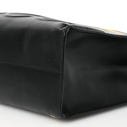Gucci Calfskin GucciGhost Real Medium XL Tote Black Yellow 9 of 15