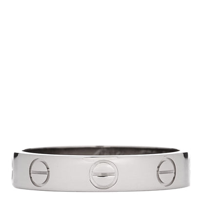 Cartier 18K White Gold 3.5mm LOVE Wedding Band Ring 50 5.25 1 of 6