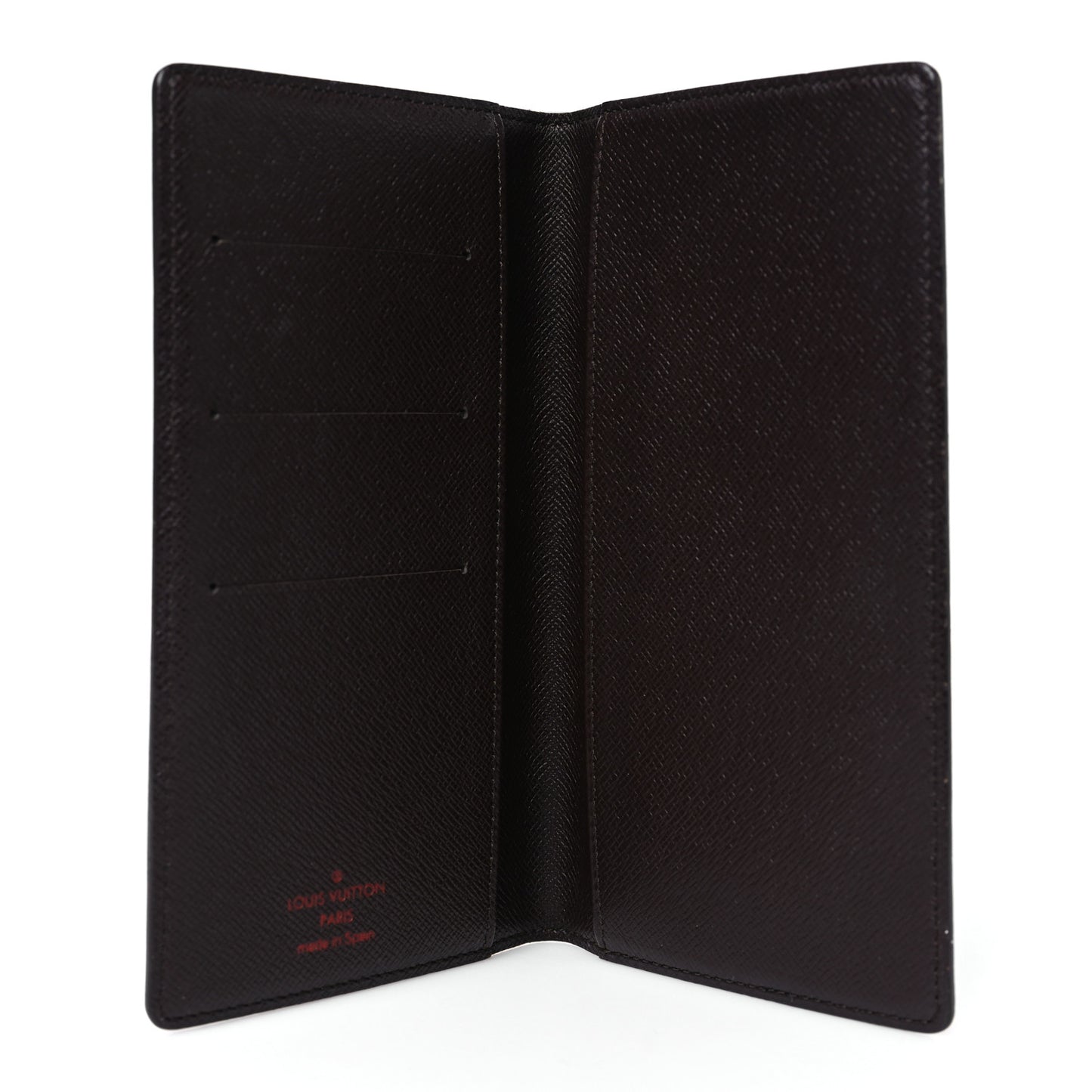 Damier Ebene Checkbook Cover Wallet