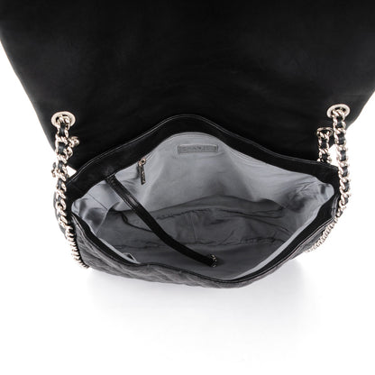 Chanel Washed Lambskin Quilted Maxi Chain Around Flap Black 5 of 7