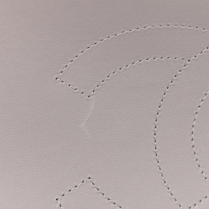 Chanel Caviar Quilted Jumbo Double Flap Light Grey 11 of 12