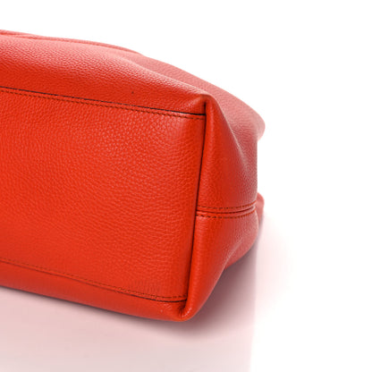 Gucci Pebbled Calfskin Medium Soho Chain Shoulder Bag Sun Orange 10 of 11
