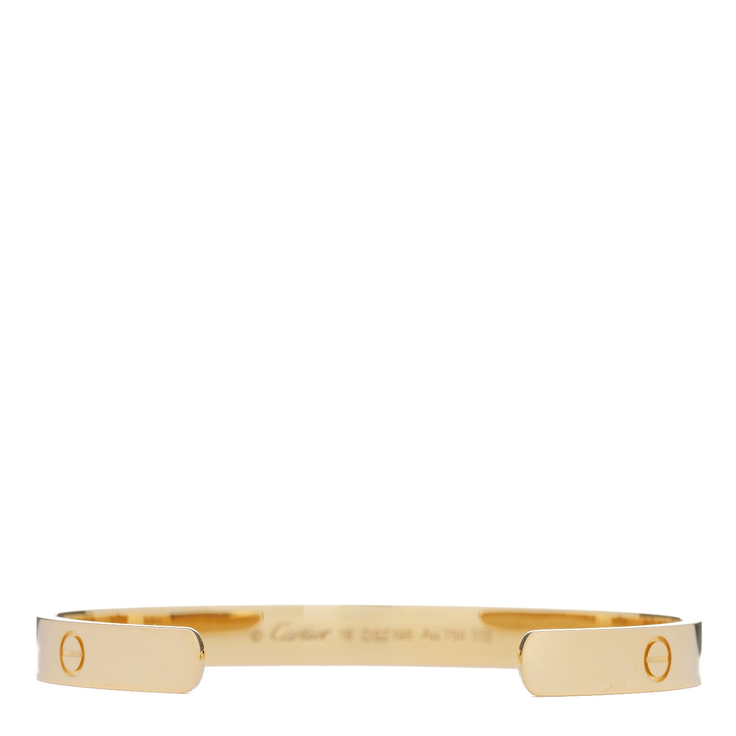 18K Yellow Gold LOVE Cuff Bracelet 18