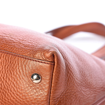 Gucci Metallic Cellarius Calfskin Small Soho Top Handle Satchel Burnt Orange 11 of 13