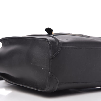 Celine Smooth Calfskin Nano Luggage Black 6 of 9