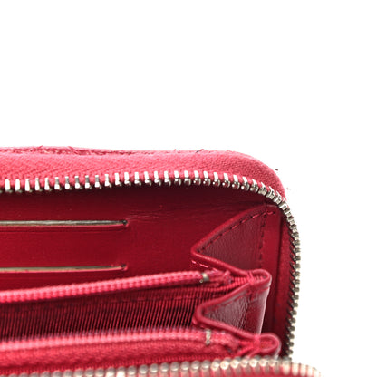 Chanel Caviar Quilted Medium Zip Around Wallet Red 16 of 21