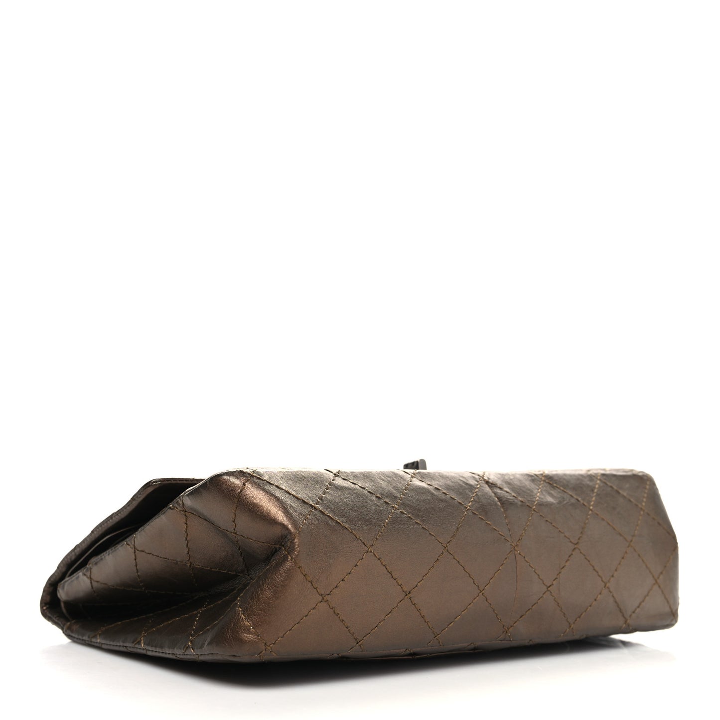 Metallic Aged Calfskin Quilted 2.55 Reissue 226 Flap Bronze