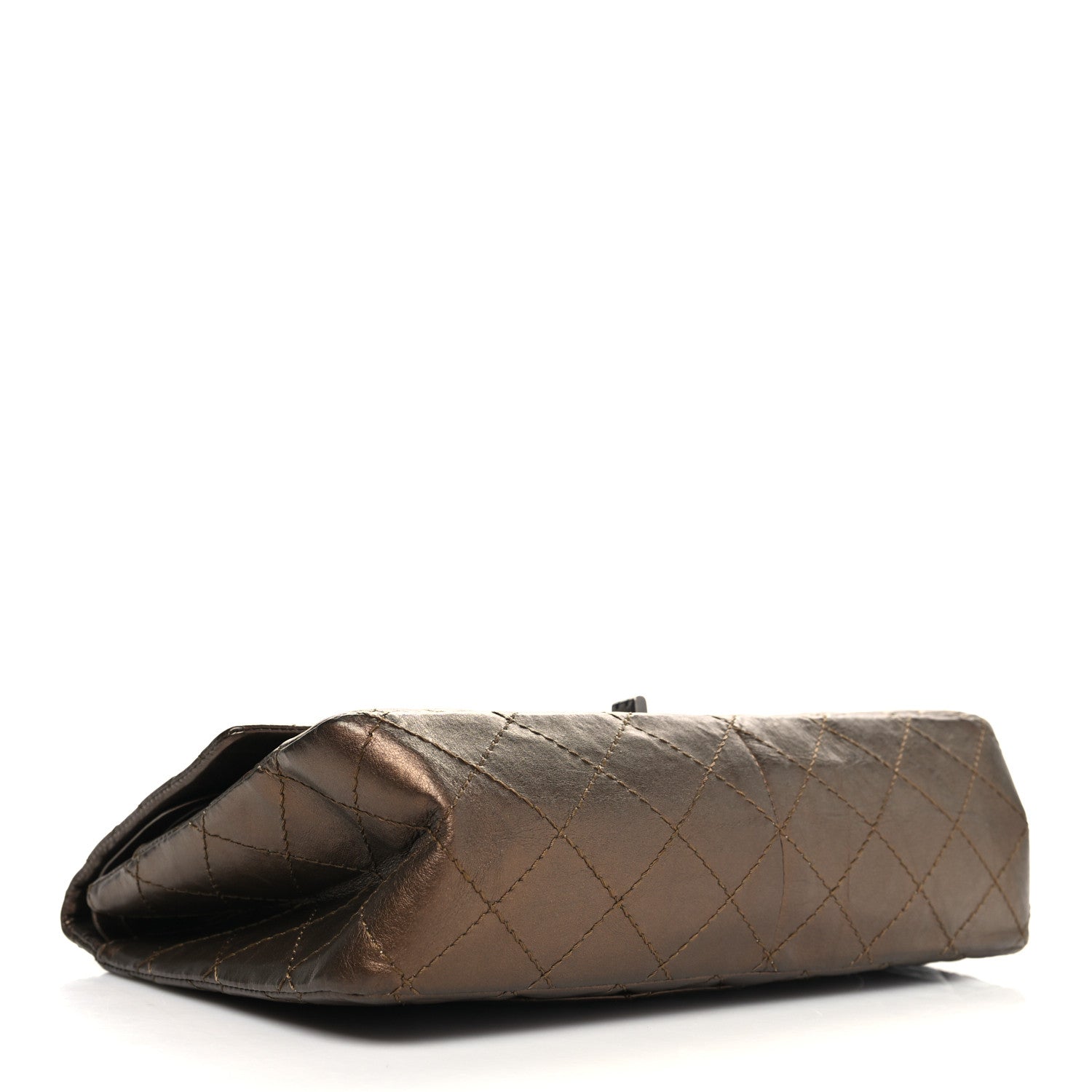 Chanel Metallic Aged Calfskin Quilted 2.55 Reissue 226 Flap Bronze 4 of 10