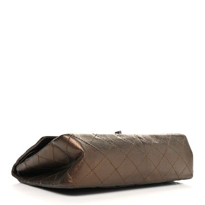 Chanel Metallic Aged Calfskin Quilted 2.55 Reissue 226 Flap Bronze 4 of 10