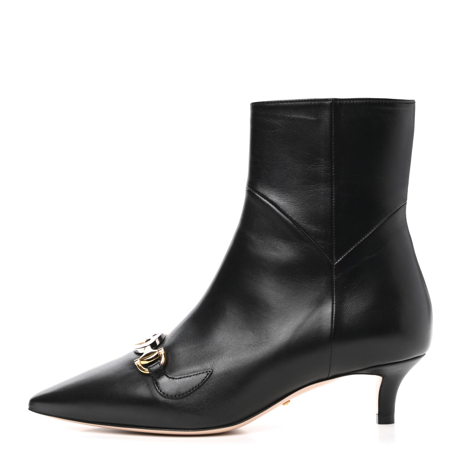 Gucci Nappa Zumi Mid Ankle Boots 36 Black 1 of 8
